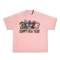 Salmon 2023 Happy New Year Urban Heavy Tee - CowhideDigitalArt