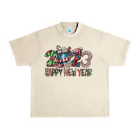 Sandshell 2023 Happy New Year Urban Heavy Tee - CowhideDigitalArt