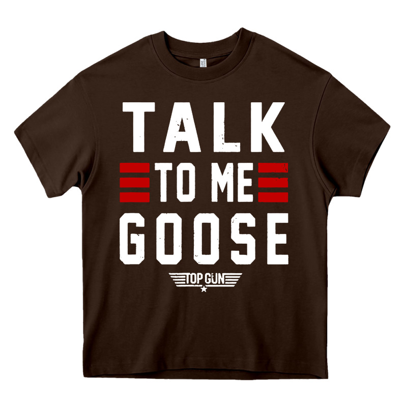Top Gun Talk To Me Goose Distressed Heavy Core Tee by artisFamous | Teevron