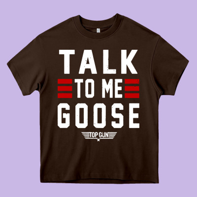 Top Gun Talk To Me Goose Distressed Heavy Core Tee Designed By Artisfamous