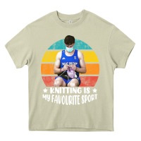 Mossy tom daley knitting is my favourite sport  3 Heavy Core Tee - artisFamous