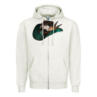 Cowhide Flowers Cowboy Hat Zipper Hoodie | Teevron