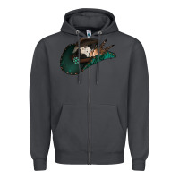 Smoke cowhide flowers cowboy hat Zipper Hoodie - Jasminsmagicworld