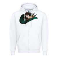 White cowhide flowers cowboy hat Zipper Hoodie - Jasminsmagicworld