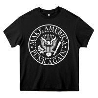 Black funny make america punk again vintage rock seal Heavy Core Tee - artisFamous