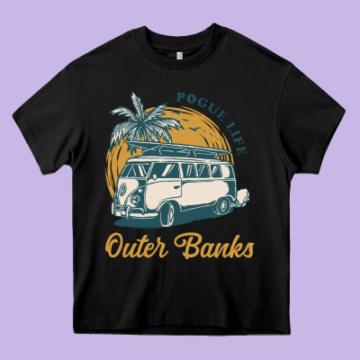Outer Banks Pogue Life. Heavy Core Tee Designed By Artisfamous