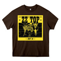 Chocolate Brown zz top  goin  50 Heavy Core Tee - artisFamous