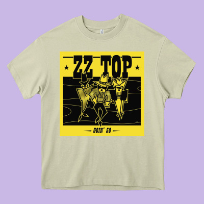 Zz Top  Goin  50 Heavy Core Tee Designed By Artisfamous