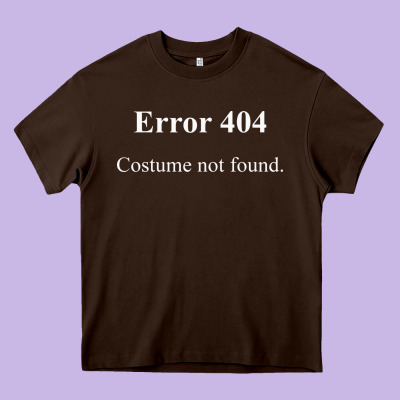 404 Costume Not Found In White Version Heavy Core Tee Designed By Artisfamous