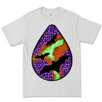Dove Grey halloween bat  teardrop Premium Tee - BundleAndBundleShop