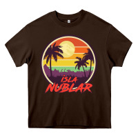 Chocolate Brown isla nublar holiday Heavy Core Tee - artisFamous