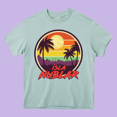 Isla Nublar Holiday Heavy Core Tee Designed By Artisfamous