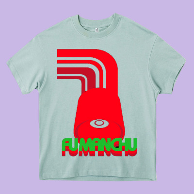 Fu Manchu Heavy Core Tee Designed By Artisfamous