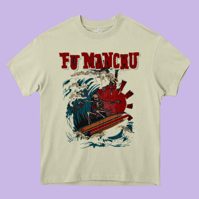 Fu Manchu Heavy Core Tee Designed By Artisfamous