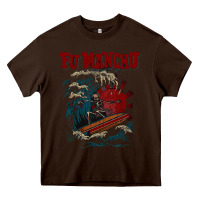Chocolate Brown fu manchu Heavy Core Tee - artisFamous