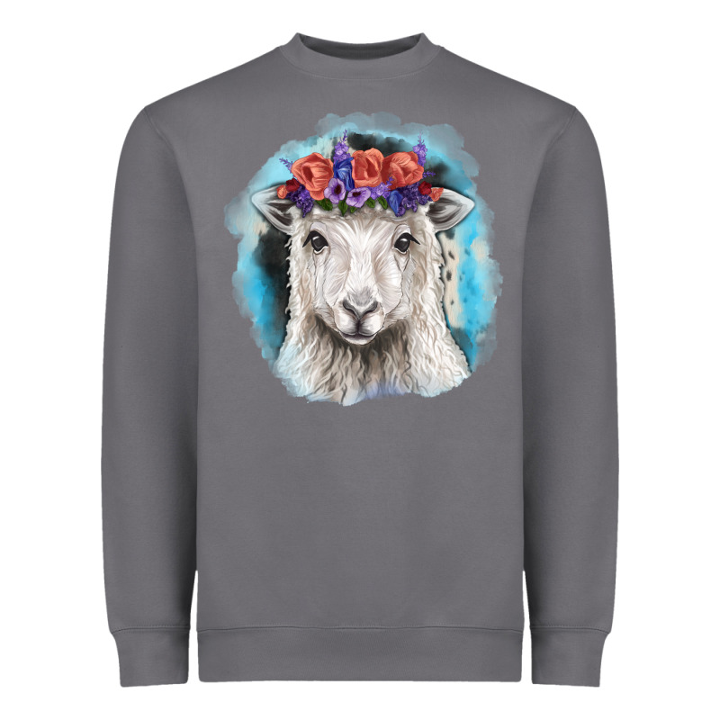 Sunflower Sheep With Background Heavyweight Sweatshirt by RanaPortraitStore | Teevron