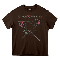 Chocolate Brown Circa Survive Heavy Core Tee - artisFamous