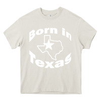 Cream born in texas Heavy Core Tee - artisFamous