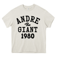 Cream andre the giant 1980 Heavy Core Tee - artisFamous