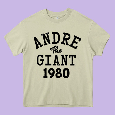 Andre The Giant 1980 Heavy Core Tee Designed By Artisfamous
