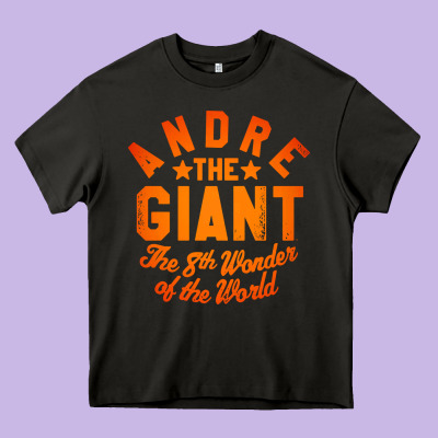 Andre The Giant 8th Wonder Of The World Heavy Core Tee Designed By Artisfamous