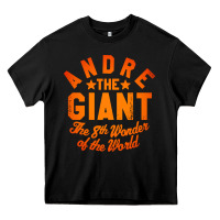Black andre the giant 8th wonder of the world Heavy Core Tee - artisFamous