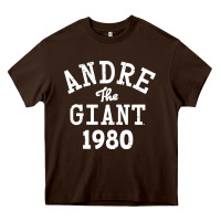 Chocolate Brown andre the giant 1980 Heavy Core Tee - artisFamous
