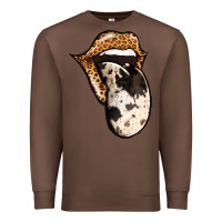 Chestnut Western Leopard Cowhide Tongue Premium Sweatshirt - Jasminsmagicworld