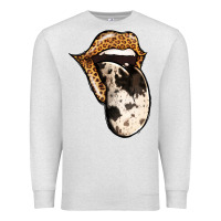 Oatmeal Heather Western Leopard Cowhide Tongue Premium Sweatshirt - Jasminsmagicworld