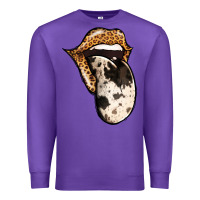 Purple Western Leopard Cowhide Tongue Premium Sweatshirt - Jasminsmagicworld
