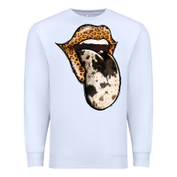 White Western Leopard Cowhide Tongue Premium Sweatshirt - Jasminsmagicworld
