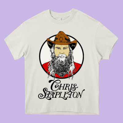 Chris Stapleton Heavy Core Tee Designed By Artisfamous