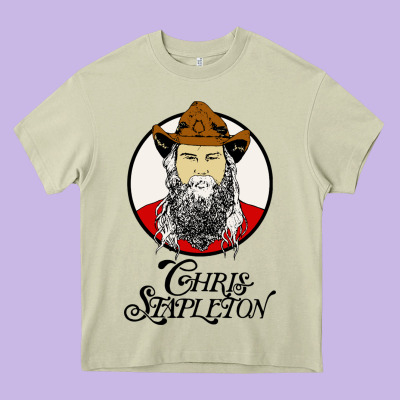 Chris Stapleton Heavy Core Tee Designed By Artisfamous