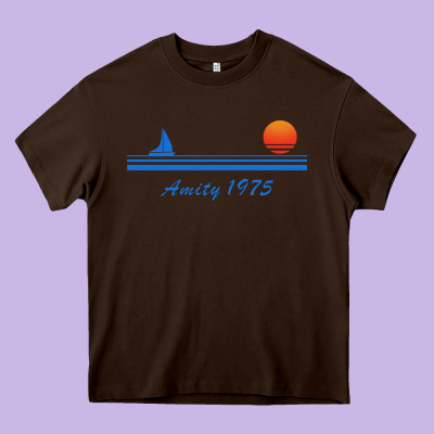 Amity Island 1975 Heavy Core Tee Designed By Artisfamous