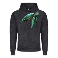 Vintage Black sea turtle Vintage Hoodie - Artiststas