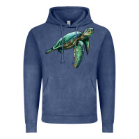 Vintage Denim sea turtle Vintage Hoodie - Artiststas