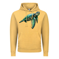 Vintage Mustard sea turtle Vintage Hoodie - Artiststas