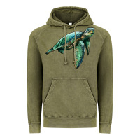 Vintage Olive sea turtle Vintage Hoodie - Artiststas