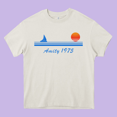 Amity Island 1975 Heavy Core Tee Designed By Artisfamous