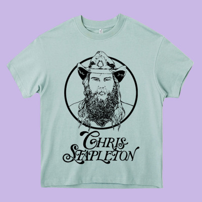 Chris Stapleton Heavy Core Tee Designed By Artisfamous
