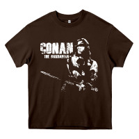 Chocolate Brown conan the barbarian vintage Heavy Core Tee - artisFamous