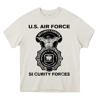 Cream air force security forces Heavy Core Tee - artisFamous