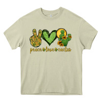 Mossy peace love cactus Heavy Core Tee - Jasminsmagicworld