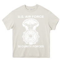 Cream air force security forces Heavy Core Tee - artisFamous