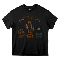 Black cool cactus Heavy Core Tee - artisFamous