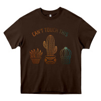 Chocolate Brown cool cactus Heavy Core Tee - artisFamous