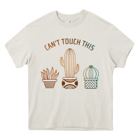 Cream cool cactus Heavy Core Tee - artisFamous