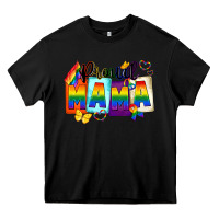 Black proud mama Heavy Core Tee - FaDigitalArtStudio
