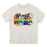 Cream proud mama Heavy Core Tee - FaDigitalArtStudio