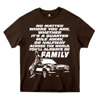 Chocolate Brown fast and furious Heavy Core Tee - artisFamous